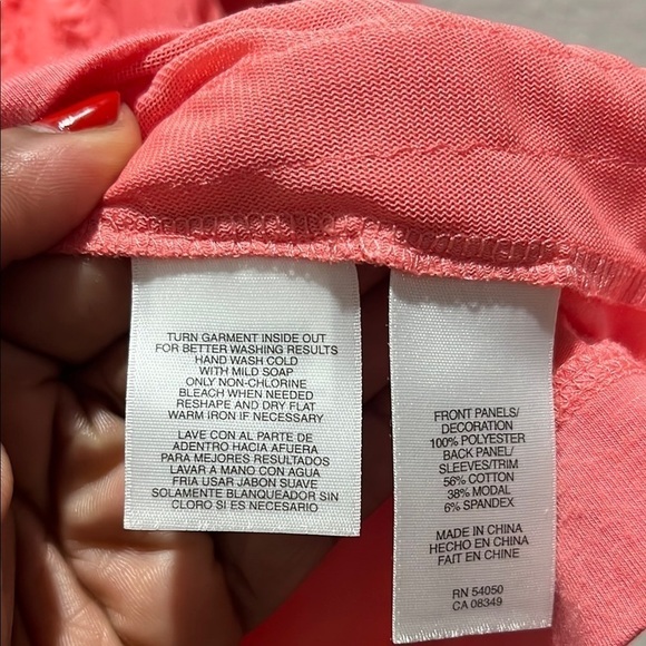 Vintage Anne Klein Women's Button Down Pink Cardigan V Neck Size Small - Picture 6 of 8